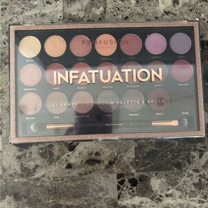 NWT Profusion Cosmetics Infatuation Eyeshadow Palette (Rich Purples& Warm Brown)